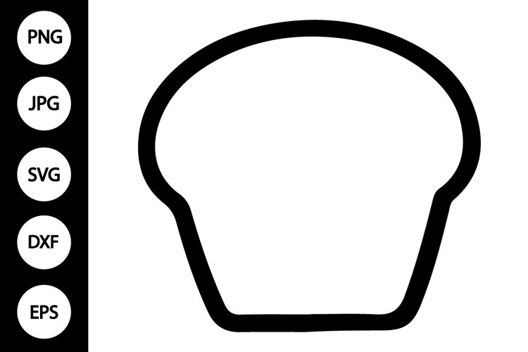 Outline Bread SVG, Coloring Page