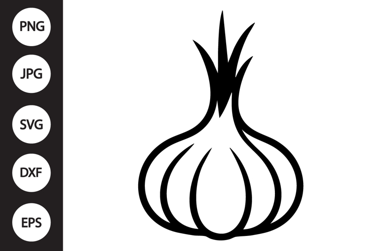 Garlic Outline SVG, Coloring Page