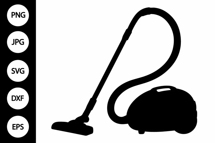 Silhouette Vacuum Cleaner SVG
