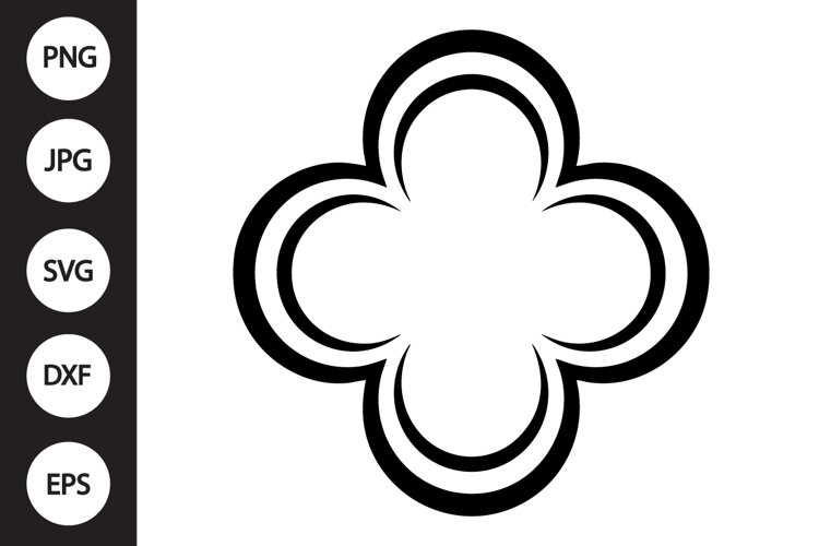 Quatrefoil Shape SVG example image 1
