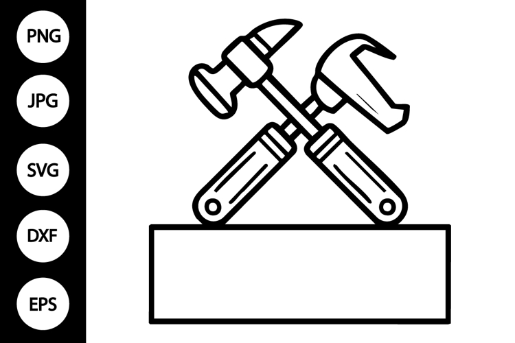 Carpenter Tools Monogram SVG, Carpenter Tools SVG