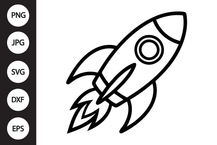 Rocket Ship Clipart Image 4