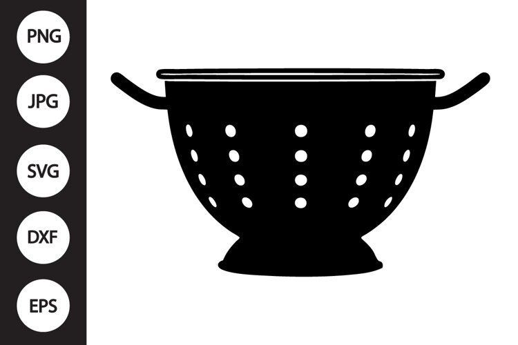 Kitchen Colander SVG example image 1