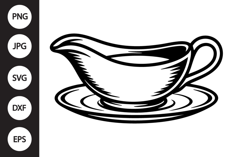 Gravy Boat SVG example image 1
