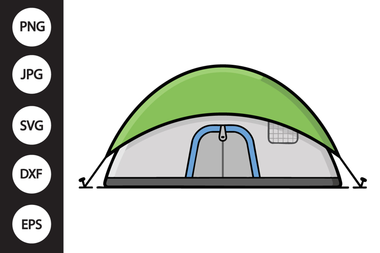 Camping Tent SVG example image 1