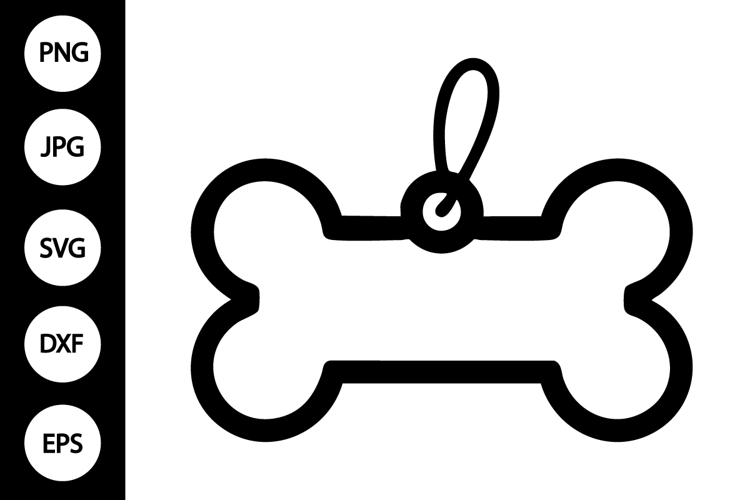Dog Bone Silhouette Image 4