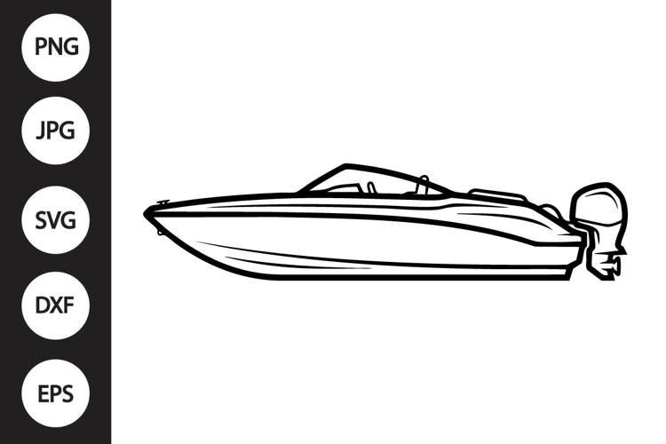 Speedboat SVG example image 1