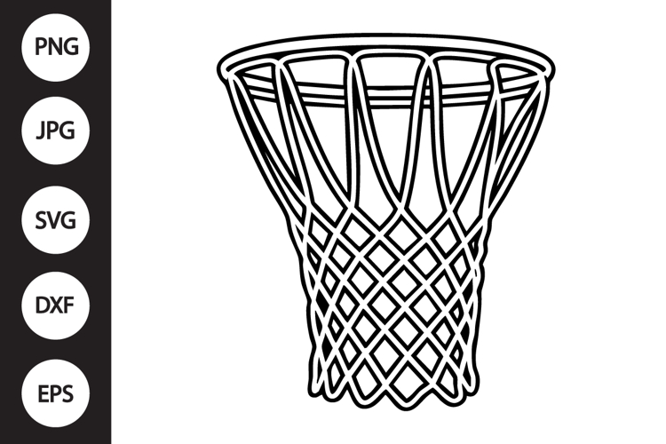 Basketball Hoop SVG example image 1