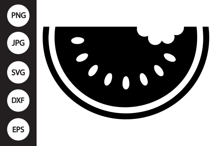 Watermelon Slice SVG example image 1