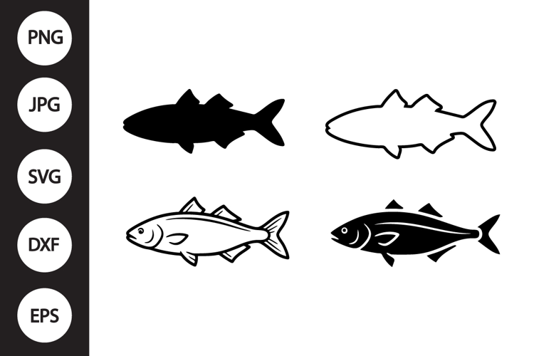 Mullet Fish SVG, Mullet Fish Clipart