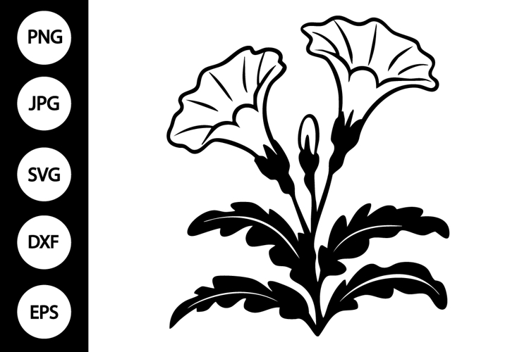 Flower Silhouette Image 19