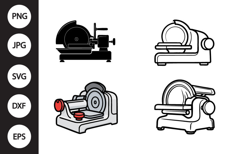 Meat Slicer SVG, Meat Slicer Clipart example image 1