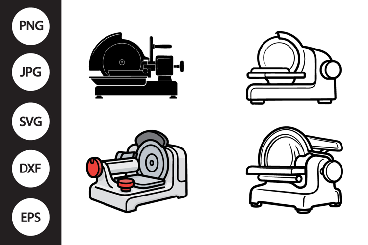 Meat Slicer SVG, Meat Slicer Clipart