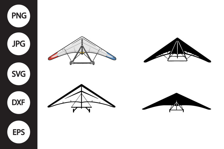 Hang Glider SVG, Hang Glider Clipart example image 1