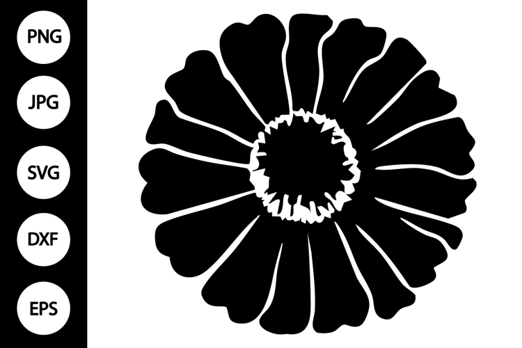 Silhouette Zinnia SVG