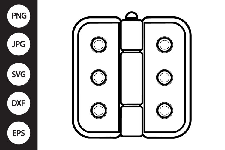Door hinge SVG example image 1