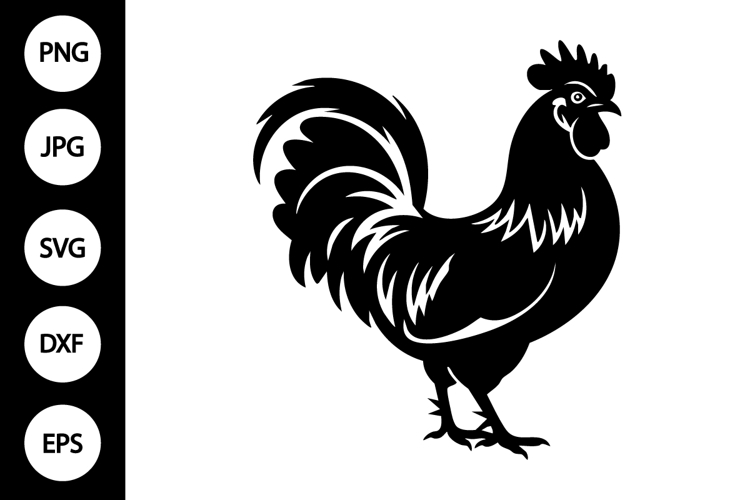 Rooster Silhouette SVG
