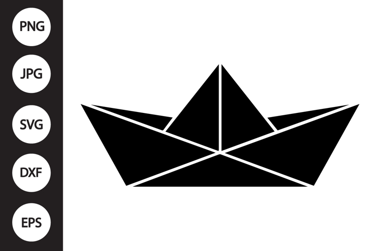 Paper Boat SVG example image 1
