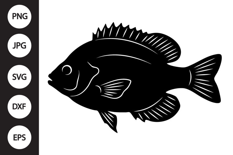Bluegill Panfish SVG example image 1