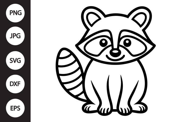 Raccoon Silhouette Image 8