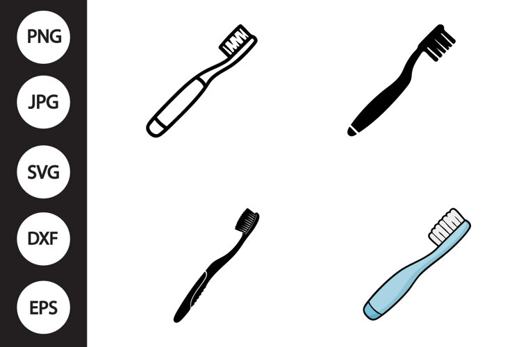 Toothbrush SVG, Toothbrush Clipart example image 1