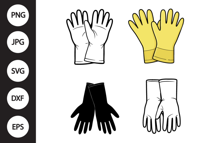 Rubber Gloves SVG, Rubber Gloves Clipart