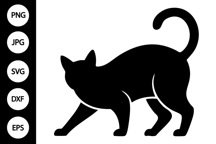 Cat Silhouette Clipart Image 5