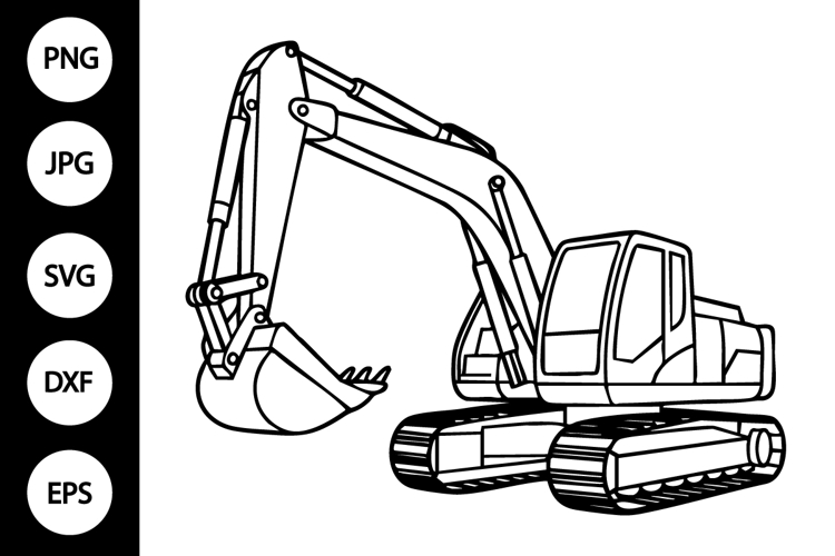 Excavator Svg Image 5