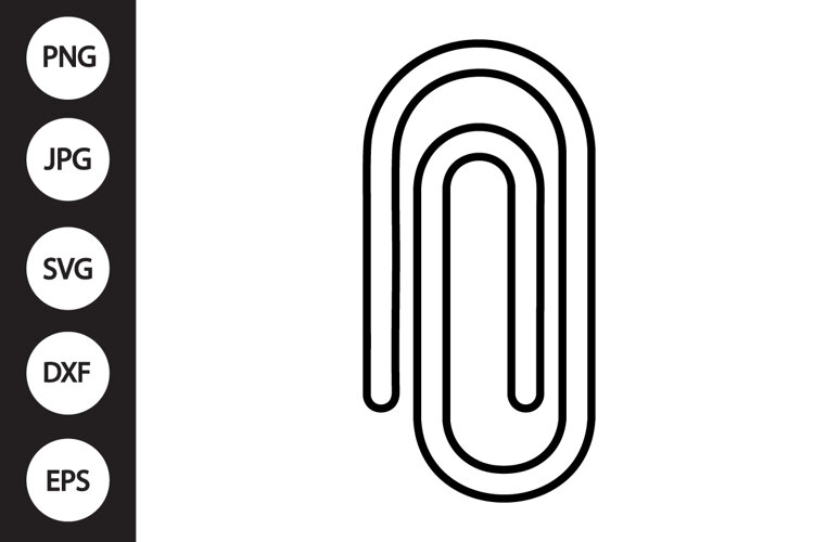 Paper Clip SVG example image 1