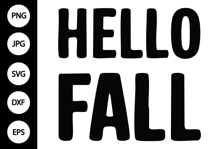 Hello Fall SVG