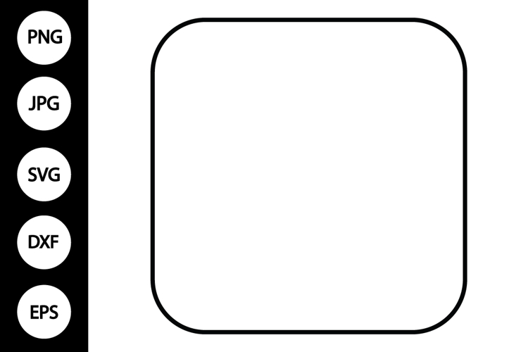 Rounded Square SVG example image 1
