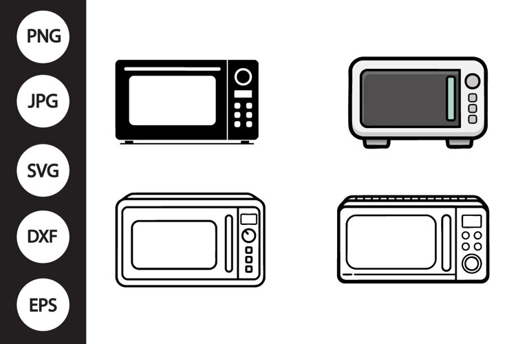 Microwave SVG, Microwave Clipart example image 1