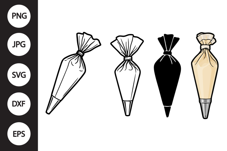 Piping Bag SVG, Piping Bag Clipart