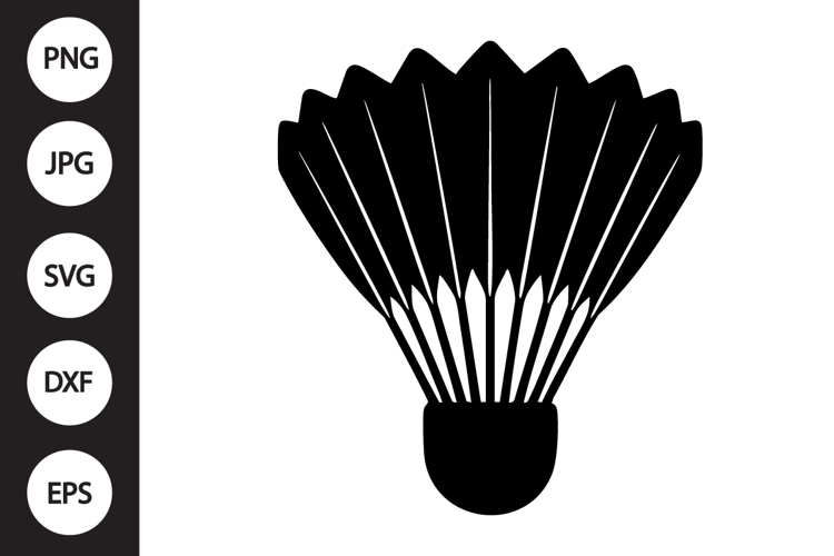 Badminton Shuttlecock SVG example image 1