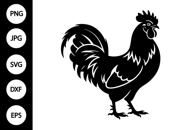 Rooster Silhouette SVG
