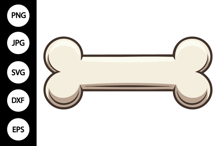 Dog Bone Silhouette Image 5