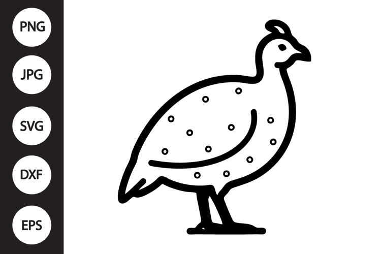 Guinea Fowl SVG