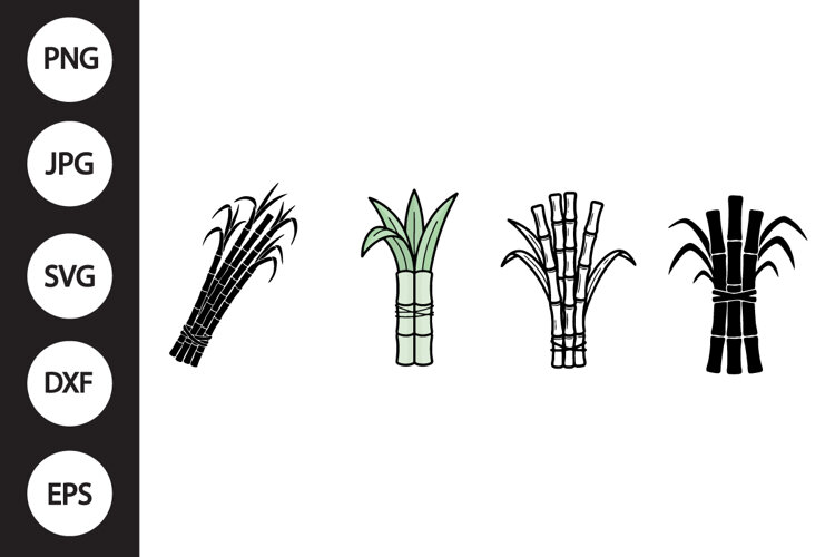 Sugarcane SVG, Sugarcane Clipart example image 1