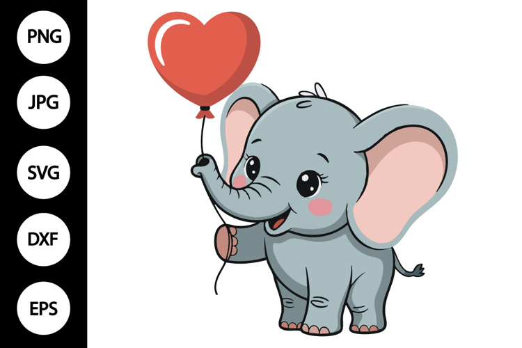 Baby Elephant SVG