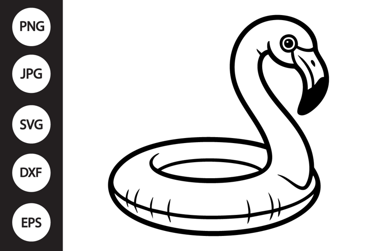 Flamingo Float SVG example image 1