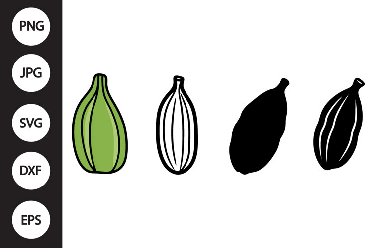 Cardamom Pod SVG, Cardamom Pod Clipart example image 1