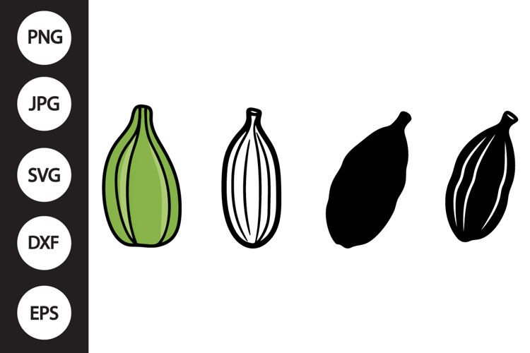 Cardamom Pod SVG, Cardamom Pod Clipart