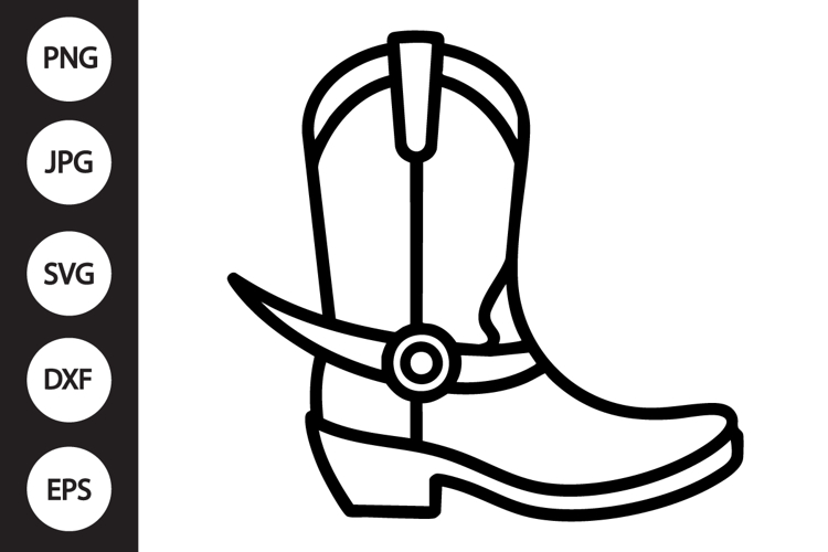 Cowboy Boot Clipart Image 4