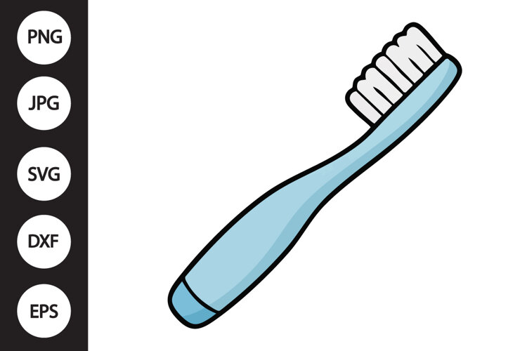 Toothbrush SVG example image 1
