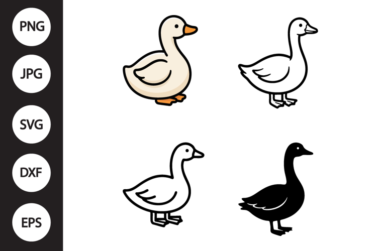 Cute Goose SVG, Cute Goose Clipart