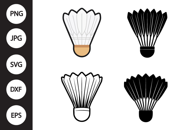 Badminton Shuttlecock SVG, Badminton Shuttlecock Clipart example image 1