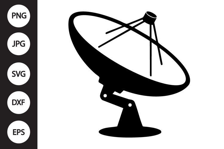 Satellite Antenna SVG example image 1