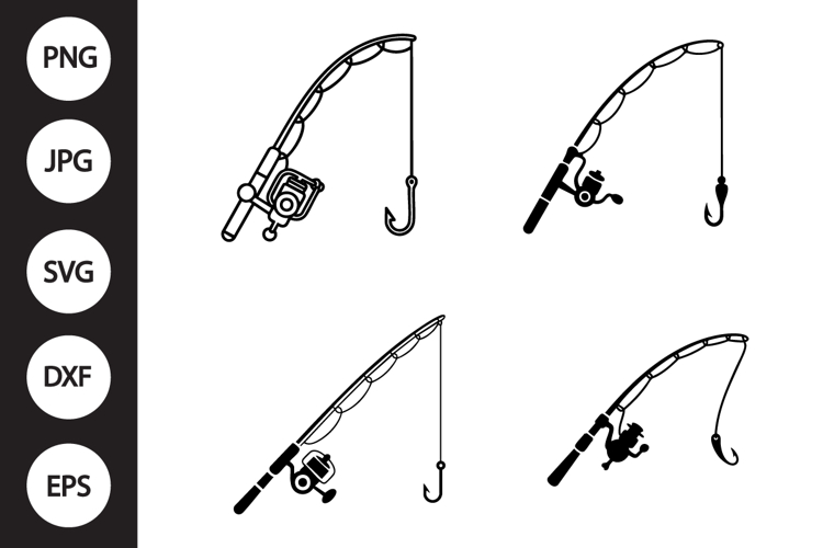 Fishing Rod Svg