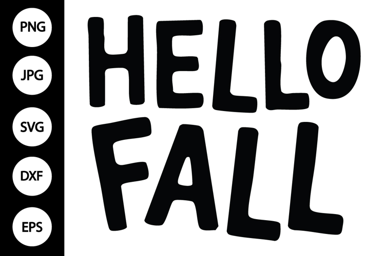 Hello Fall SVG