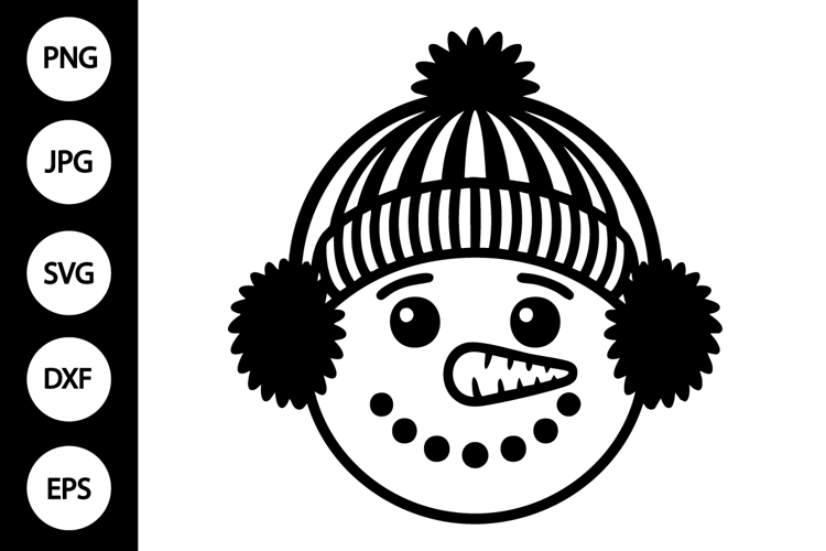 Silhouette Snowman Svg Image 14